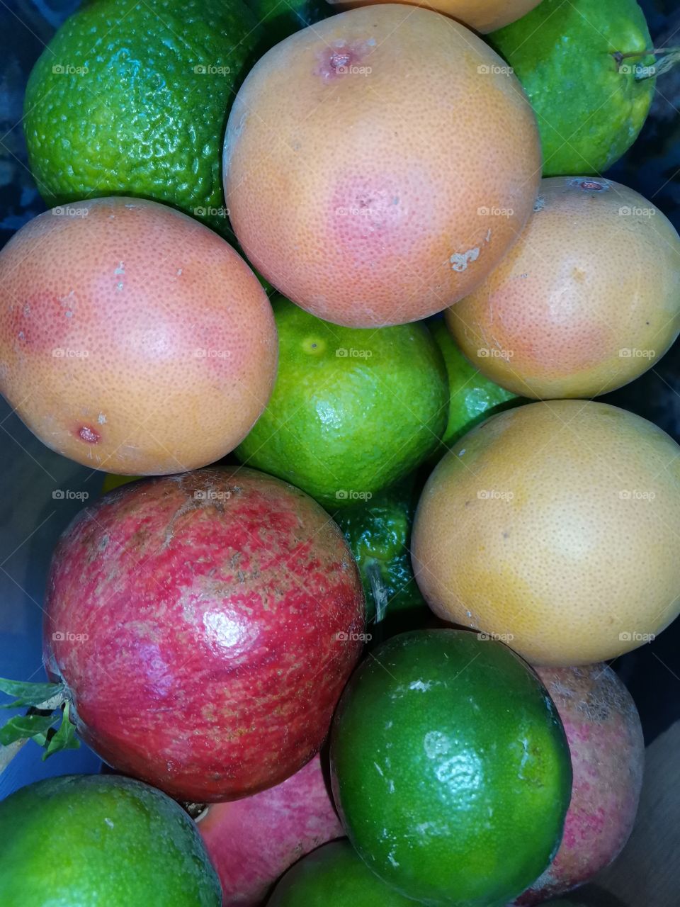Pomegranate orange lemon fruit grapefruit