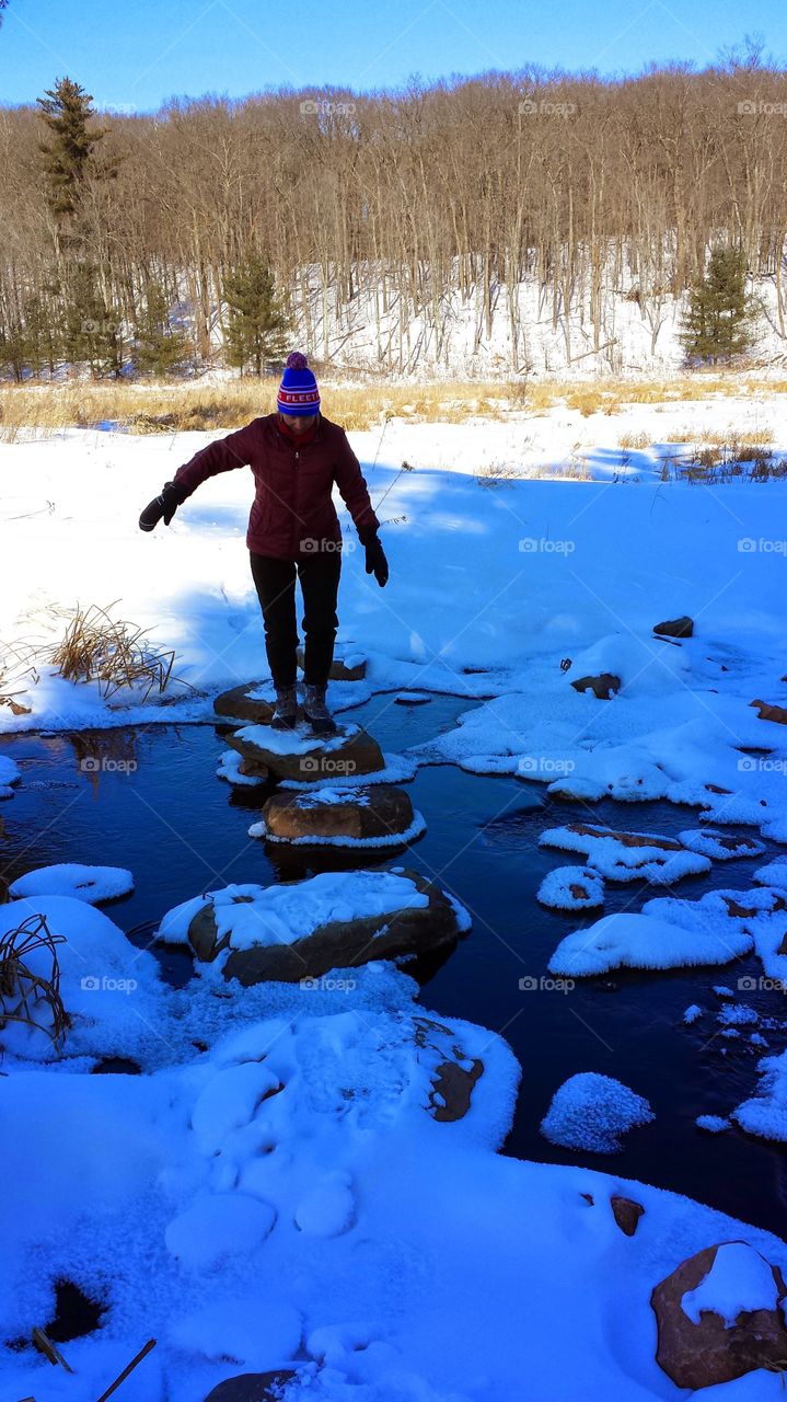 winter hike. Northern Wisconsin