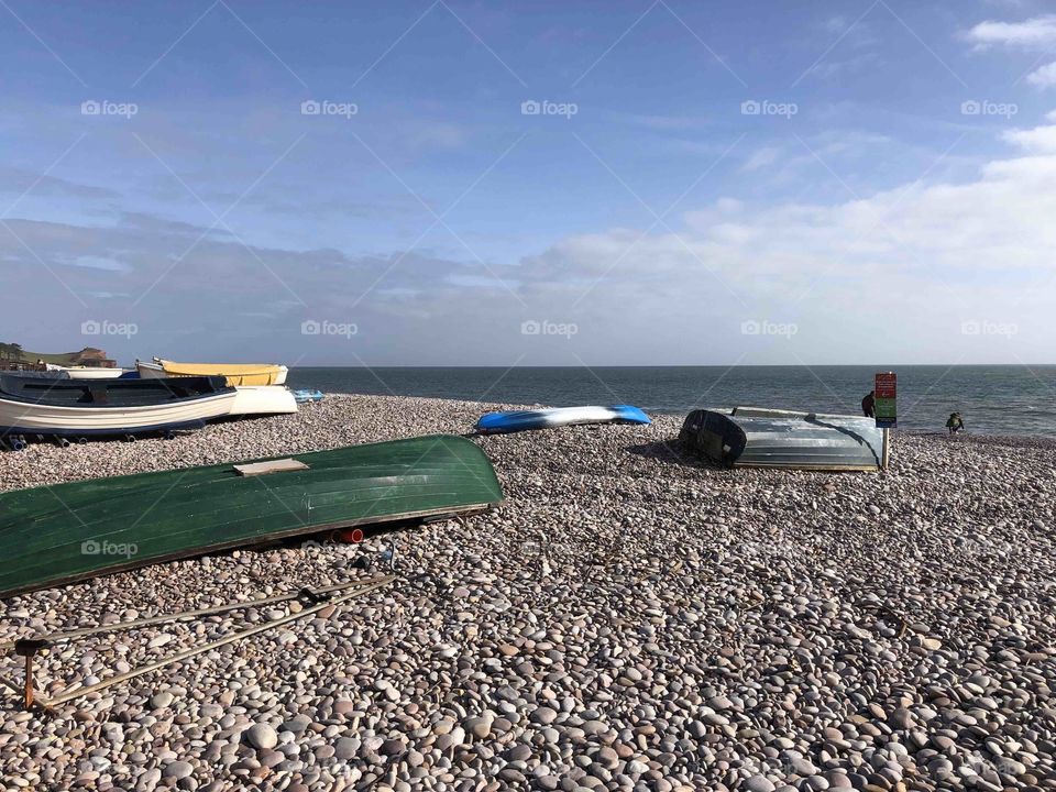 Budleigh Salterton in Devon, UK reining supreme on a lovely sunny early Spring day.