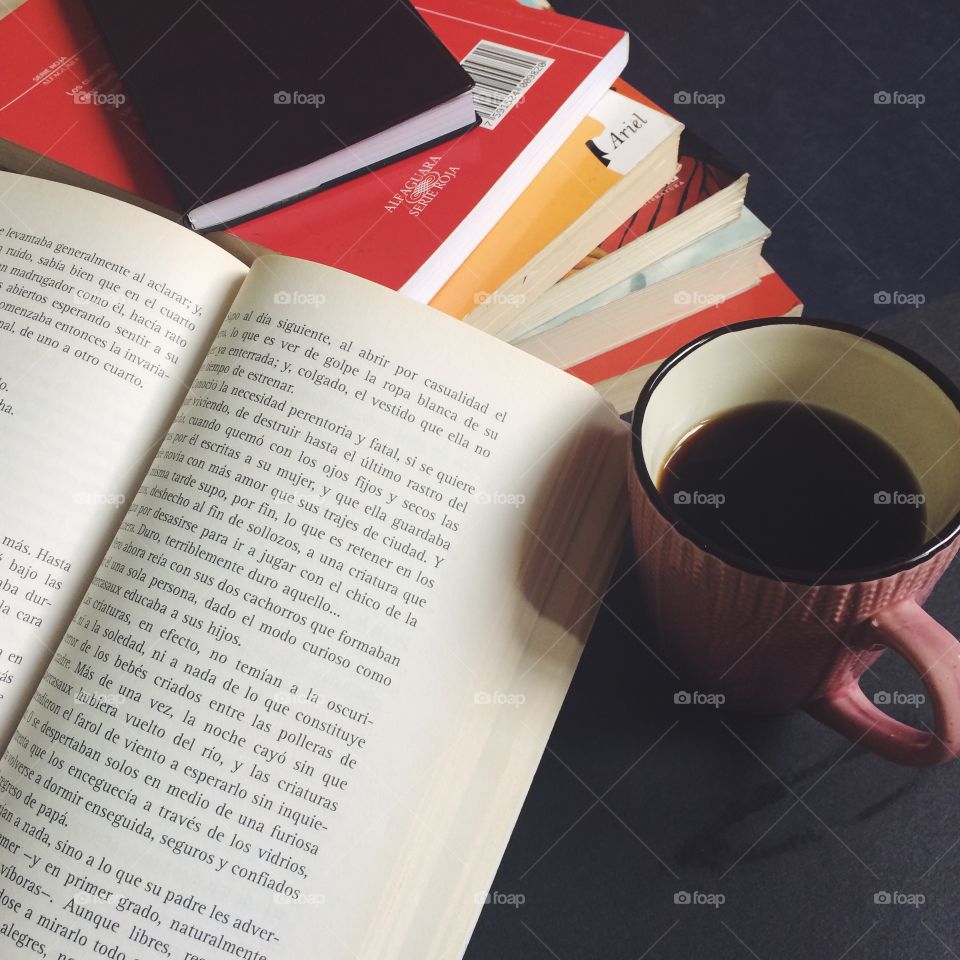 Book and coffee 
