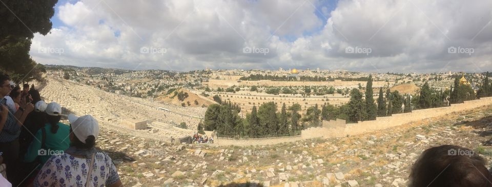 Panoromic view of Old Jerusalem City