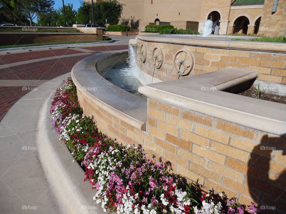 First Baptist Church fountain