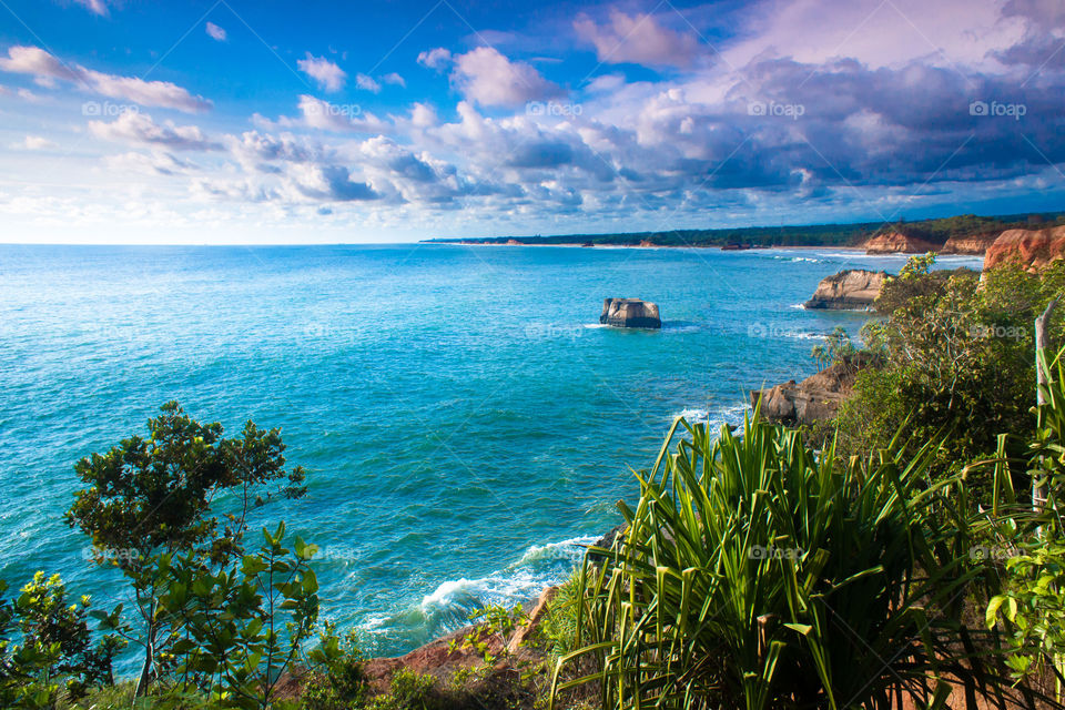 summer in bengkulu beach