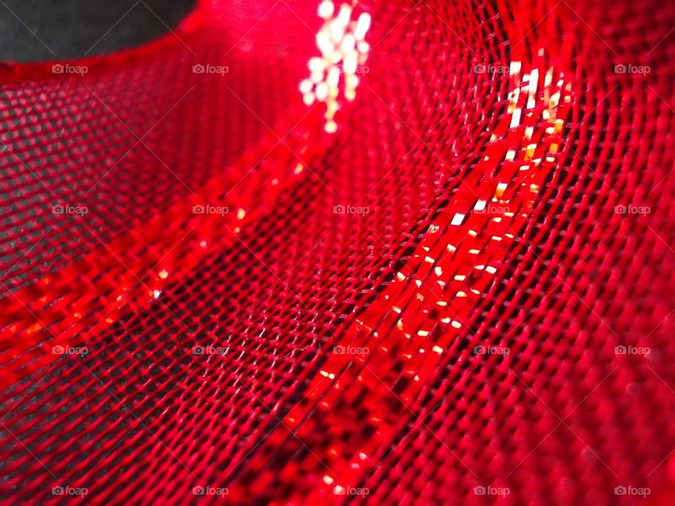 Red fabric textured background