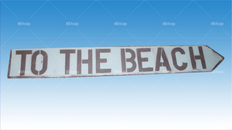 To The Beach - Sign