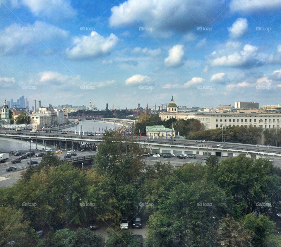 Moscow, Russia from the Kotelnicheskaya building 