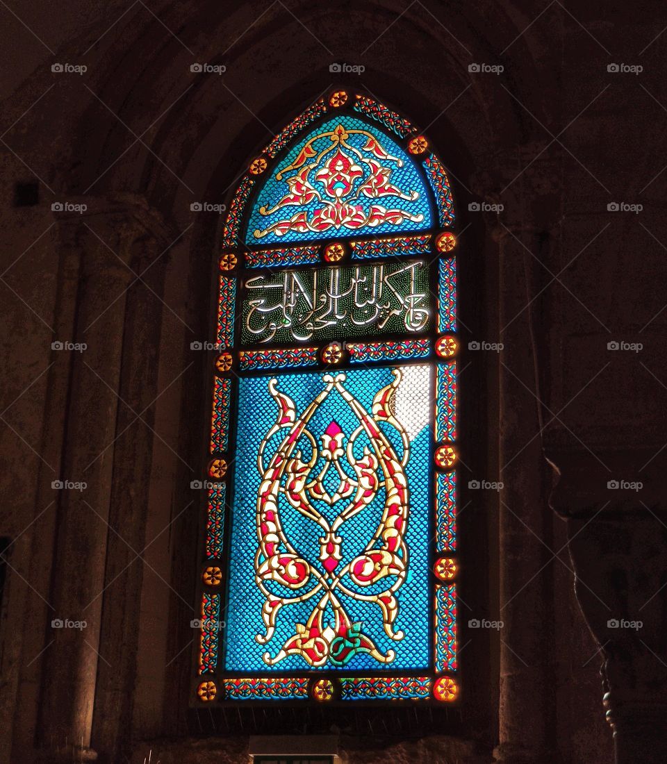 Jerusalem stained glass window