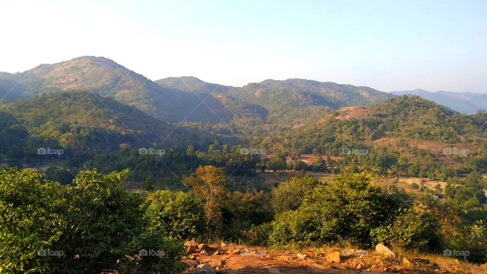 Attractive mountain range