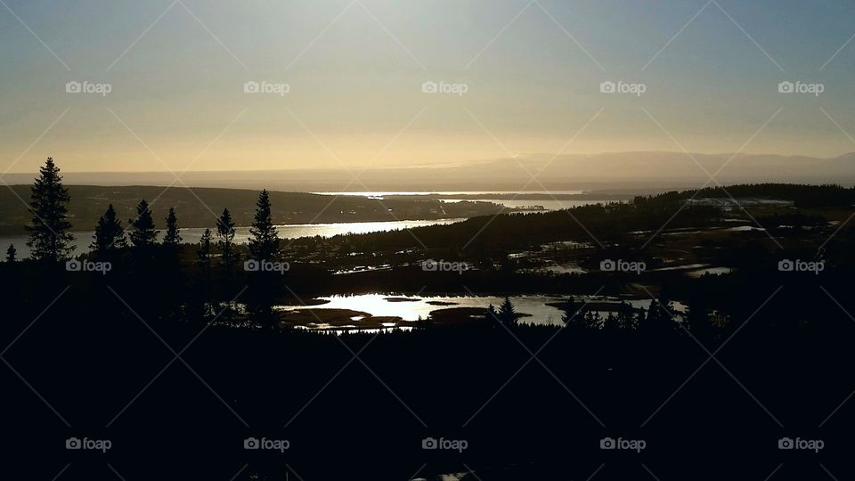 View from Östersund's observation tower