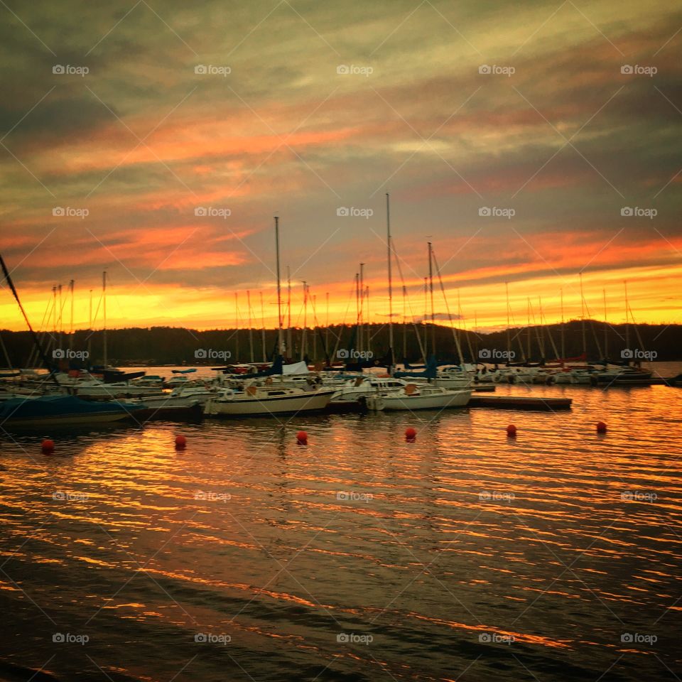 Sunset over Payette Lake, McCall, Idaho