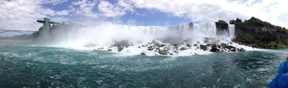 Niagara Falls USA - View from aboard Maid of the Myst boat