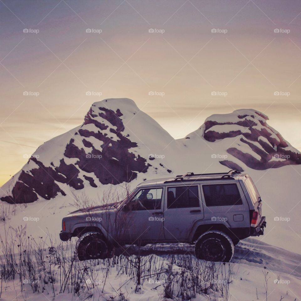 Jeep life in the snow.