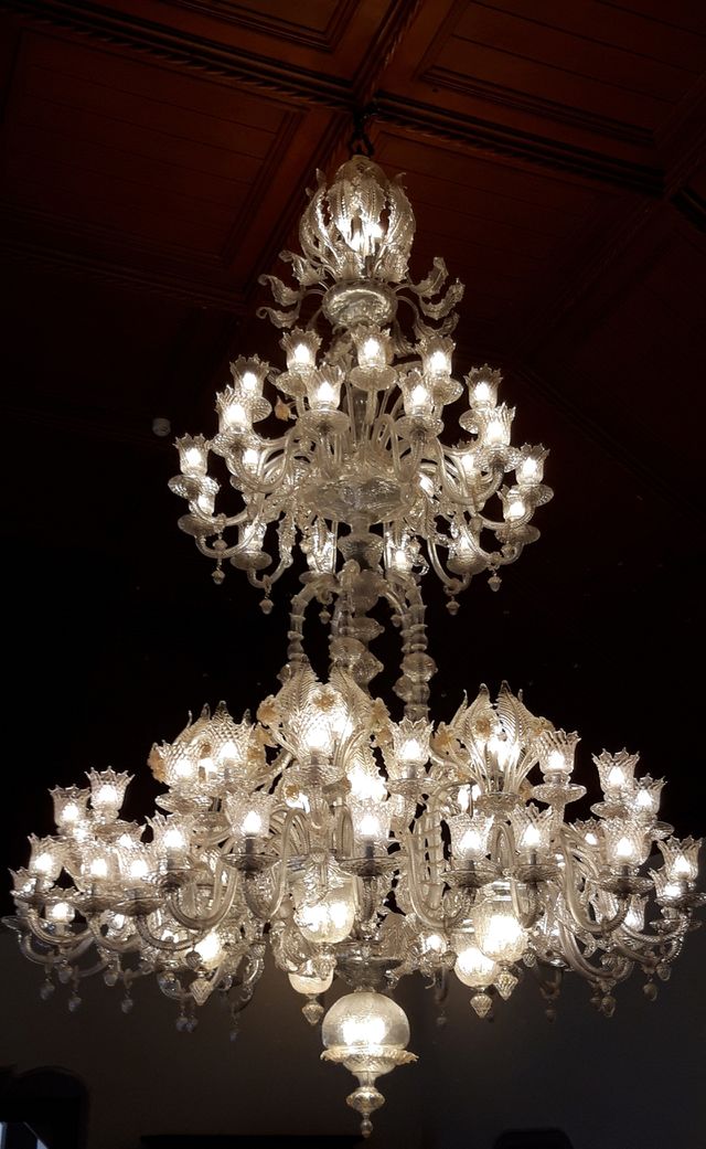 Murano chandellier in the royal palace of Sintra