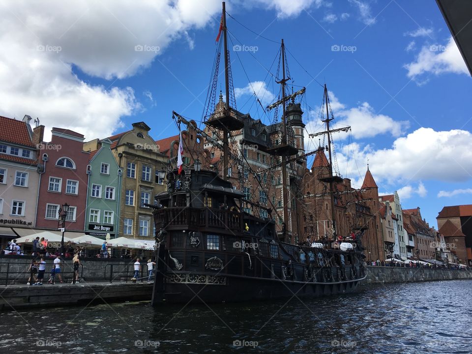 Pirate ship in Gdansk