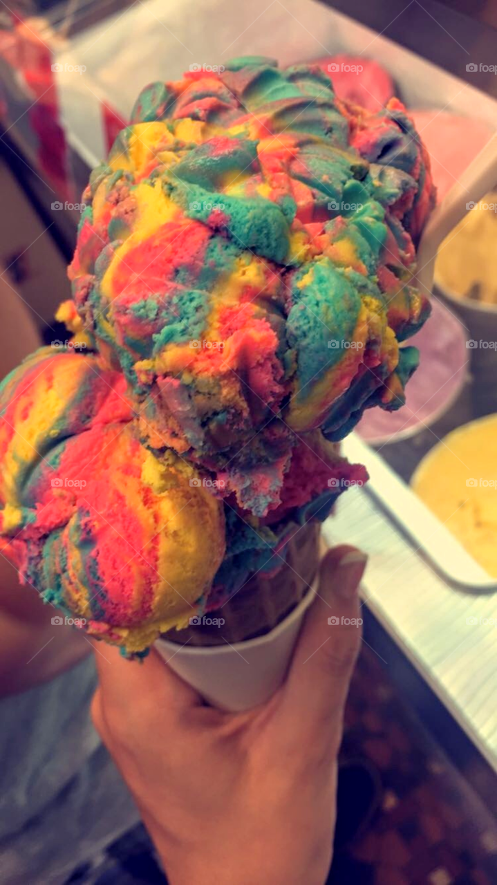 rainbow icecream