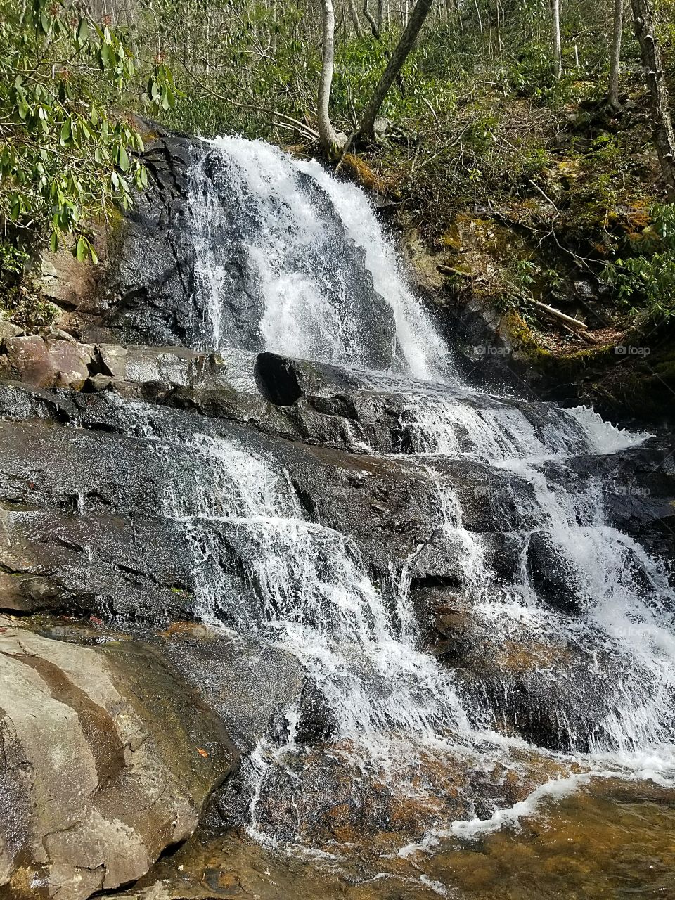 rumbling waterfall