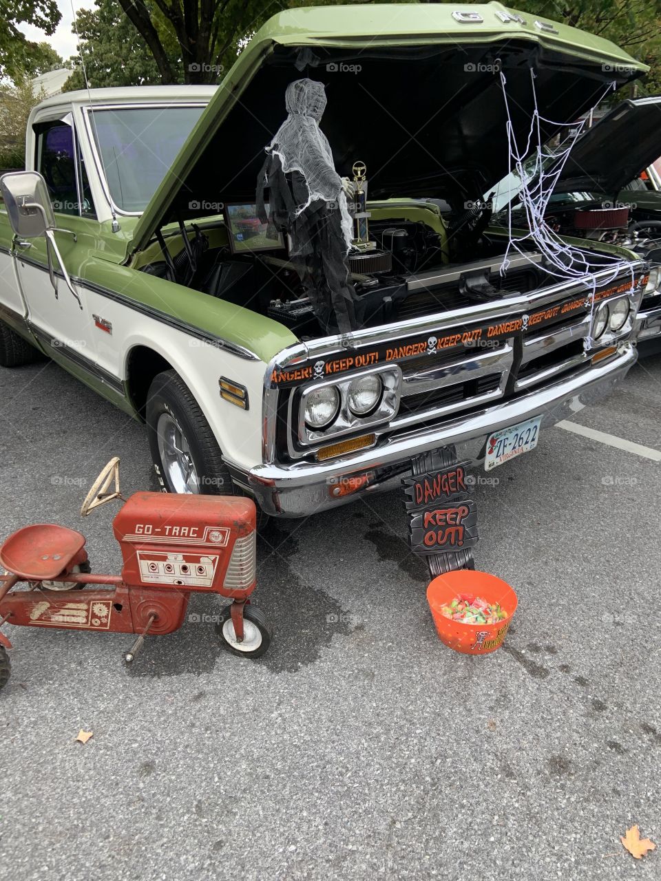 GMC and Old Tractor Trunk or Treat