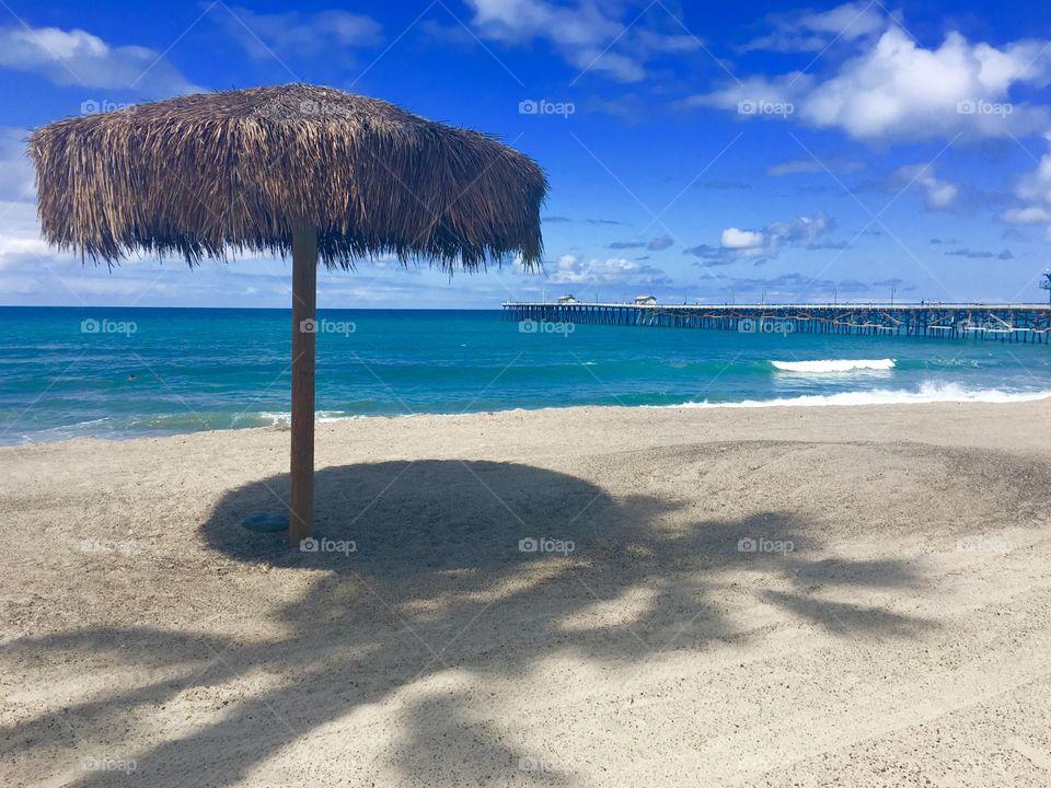 Pristine White Sand Beach, Pier and Palapa