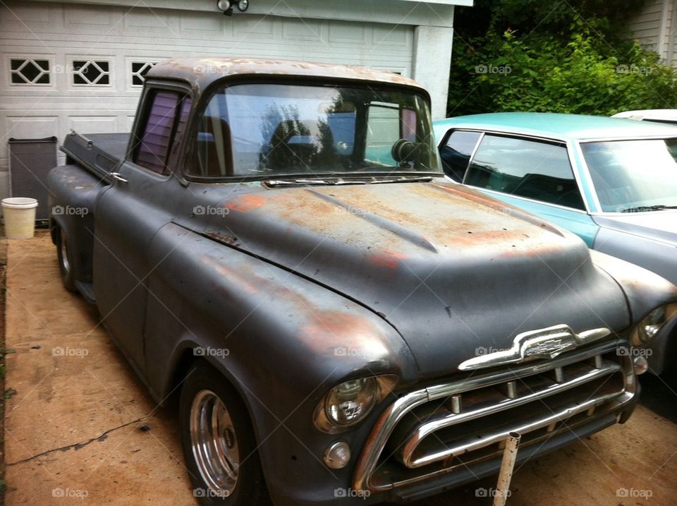classic garage old truck by isky