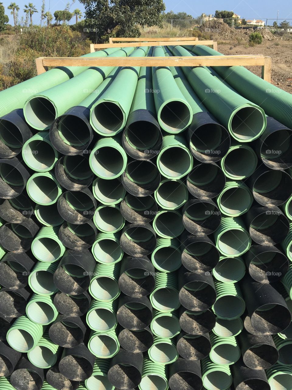 Amount of pipes as circles 