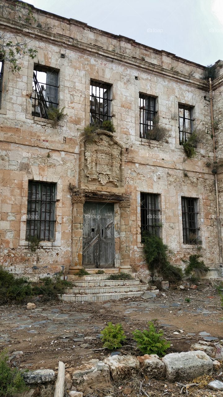 Dark history. This is an old prison 
on the forrest of Isabel II on mola, Mahon in Menorca