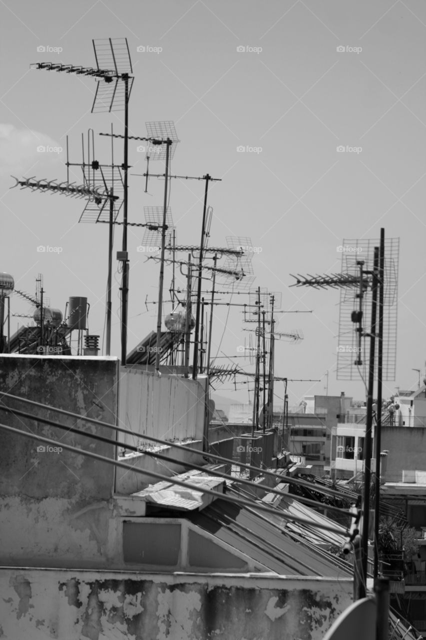 Antennas in Athens, Greece 