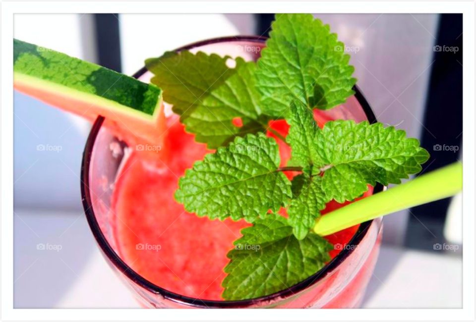 Smoothie of watermelon