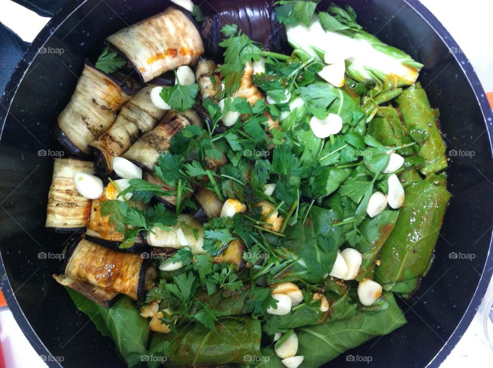 Eggplant stuffed with meat, tasty sauce 🍆