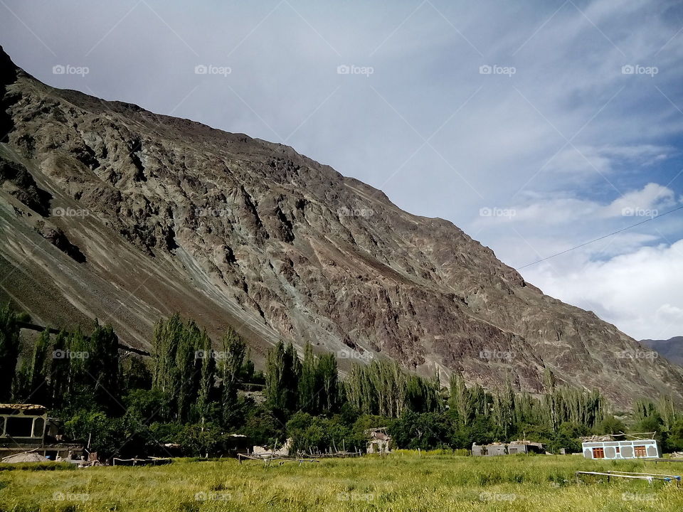 A village of Leh, Laddakh called Bongdang Located in state of India. You can see the real beauty of the nature, that's why it's called heaven on earth
