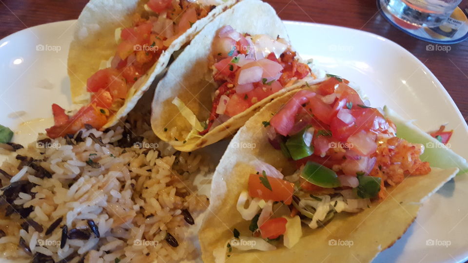 fish tacos with rice