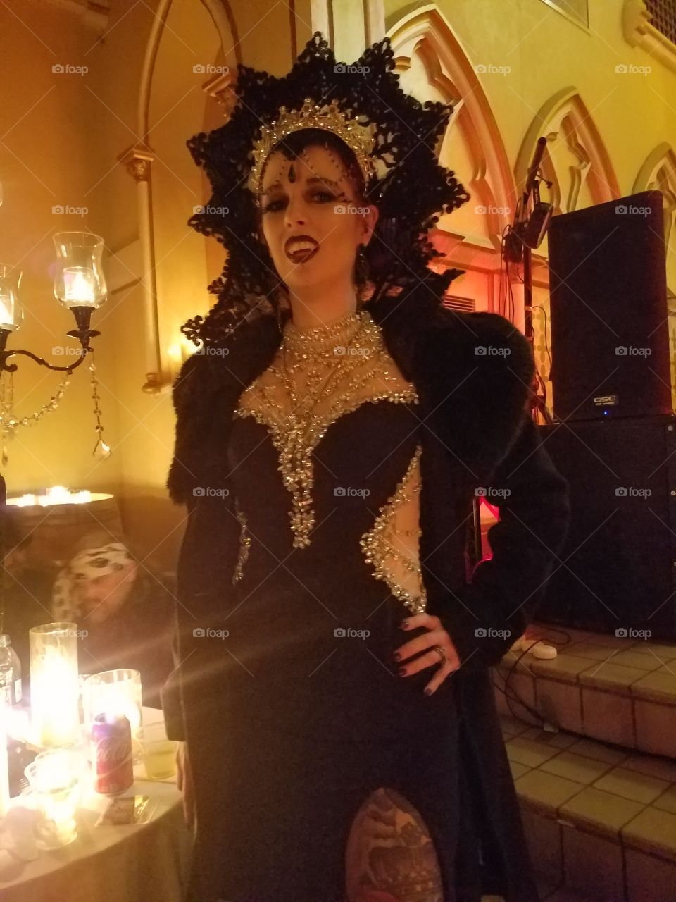 Beautiful Vampire lady at Bloodlust Vampire Ball in New Orleans.