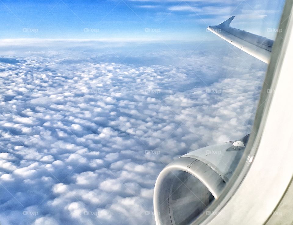 view from Airplane windows