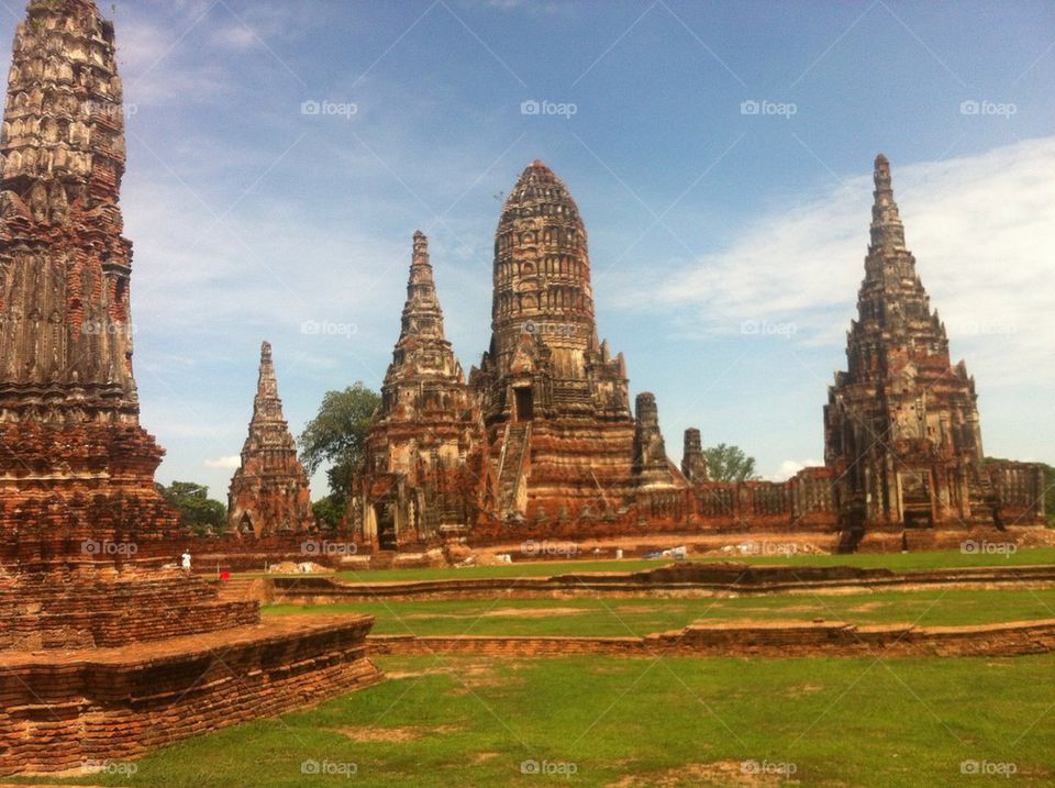 Ancient Temple in Ayutthaya Thailand