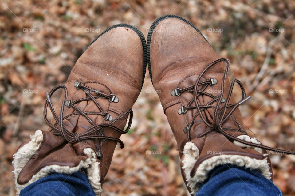 Boots in nature