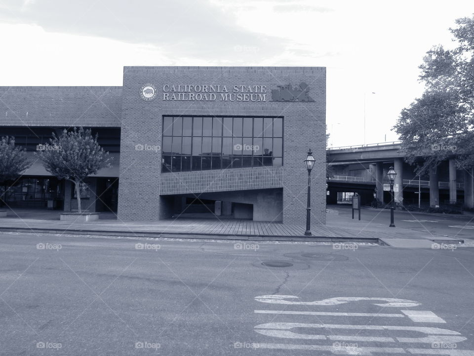 train museum building. out enjoying a beautiful day taking pictures