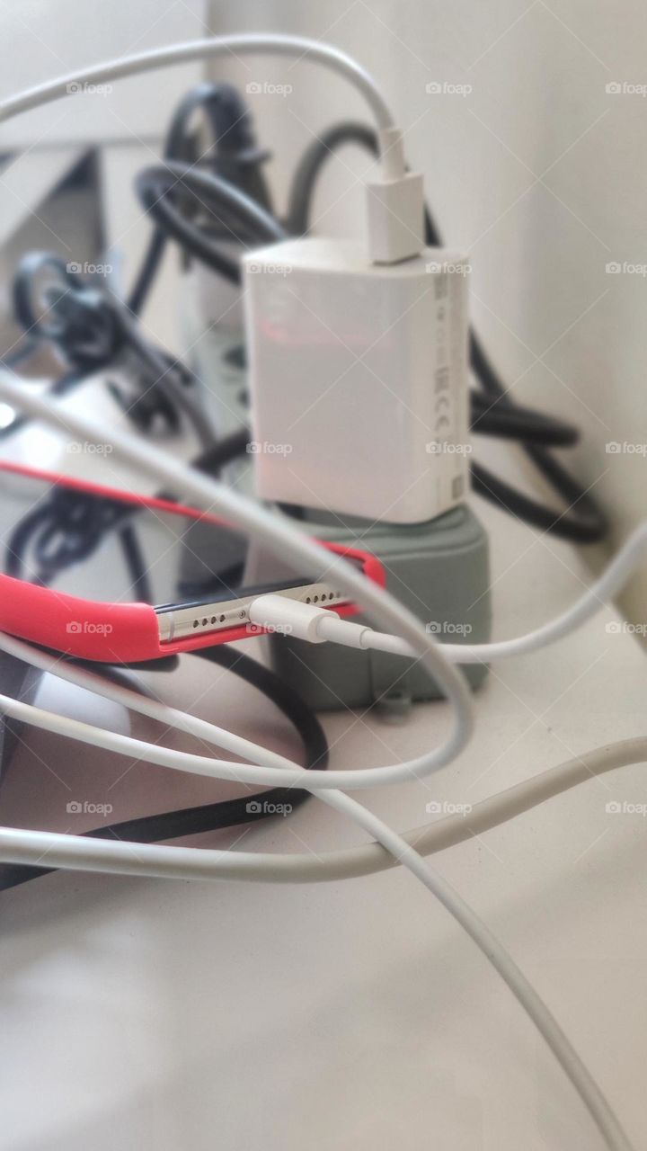 cable management of charging devices