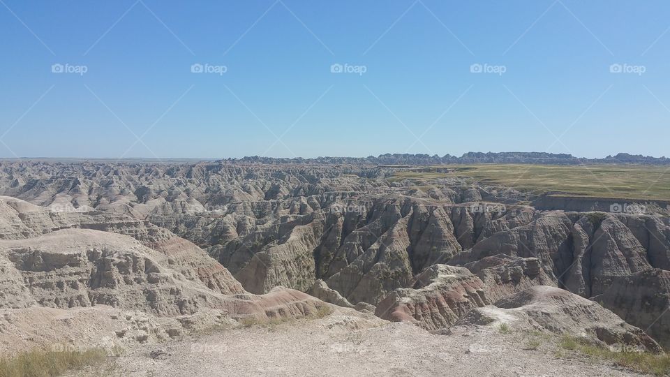 badlands wall
