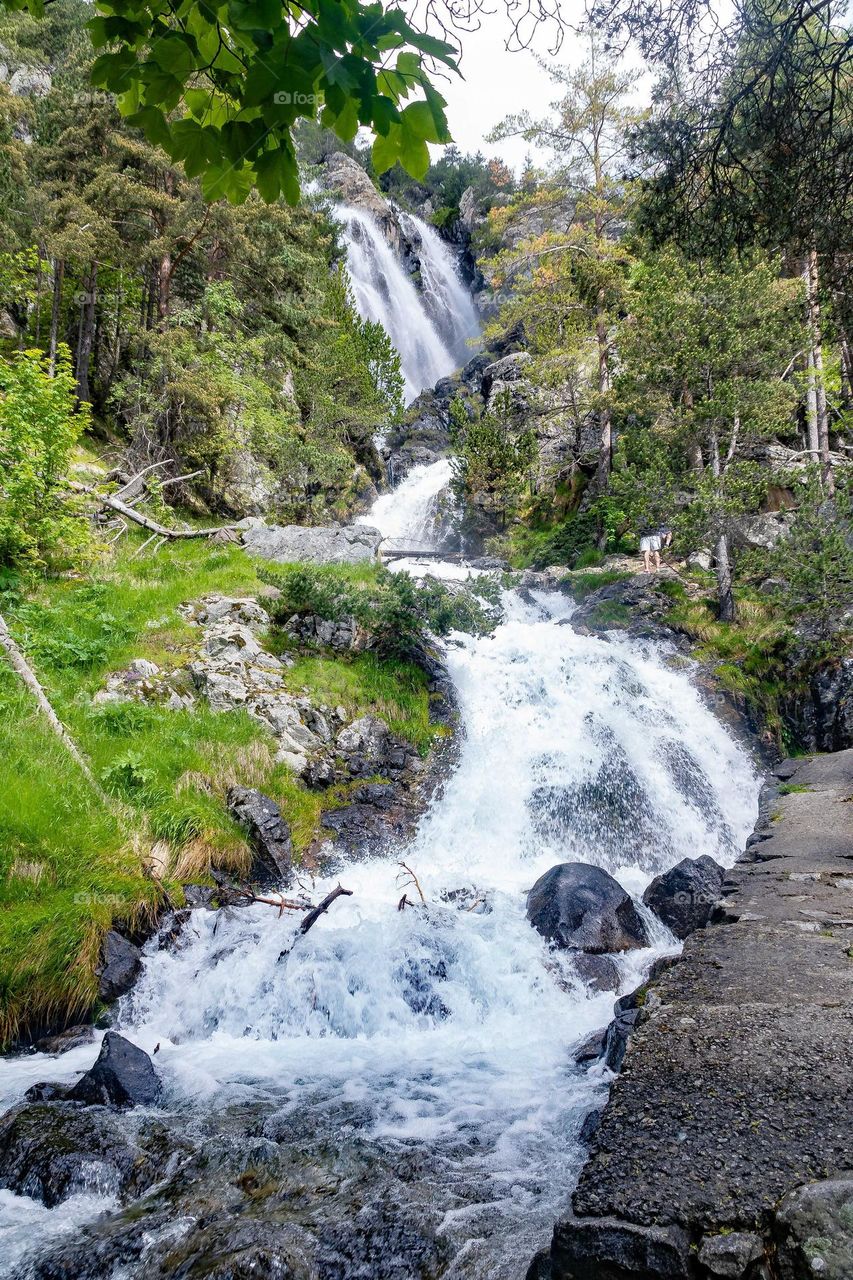 waterfall in the pyrenees