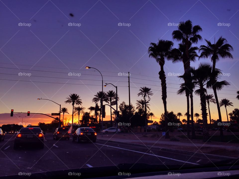 Sunset, Street, Travel, Beach, Transportation System