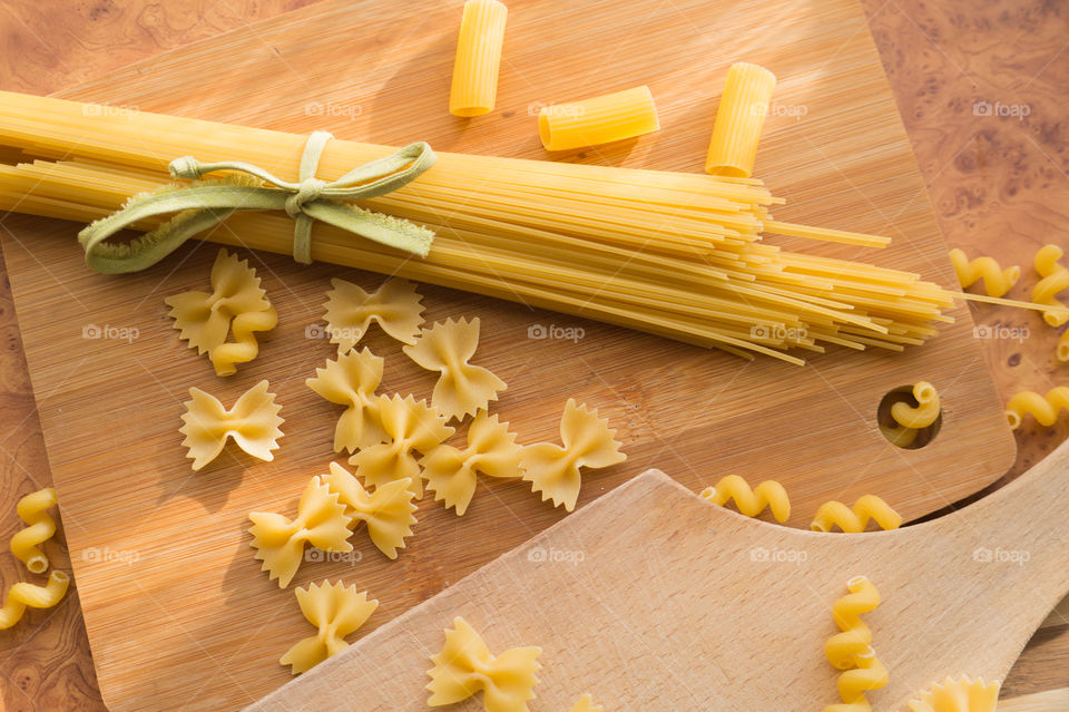 Different types of pasta