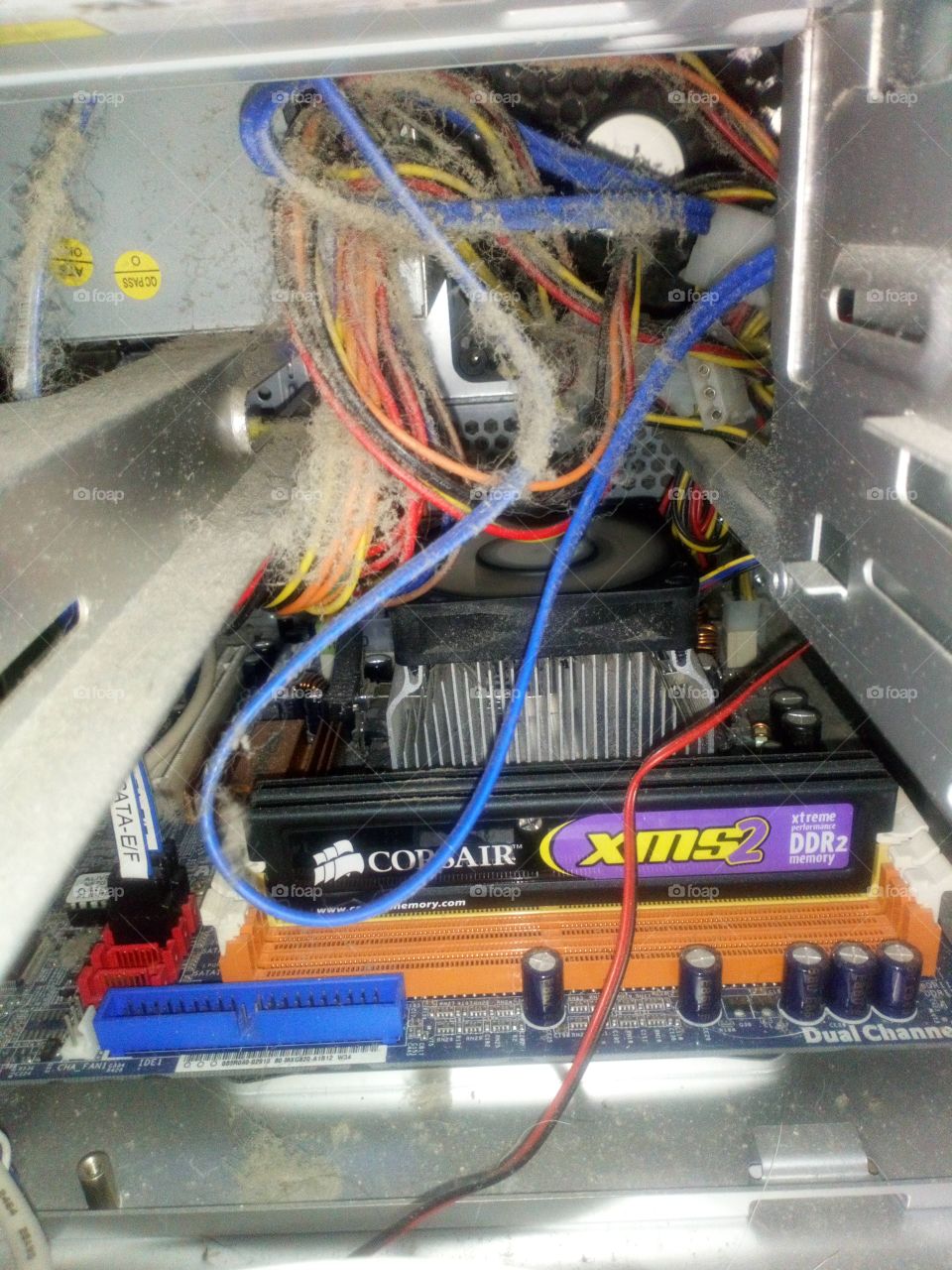 very dirty old PC