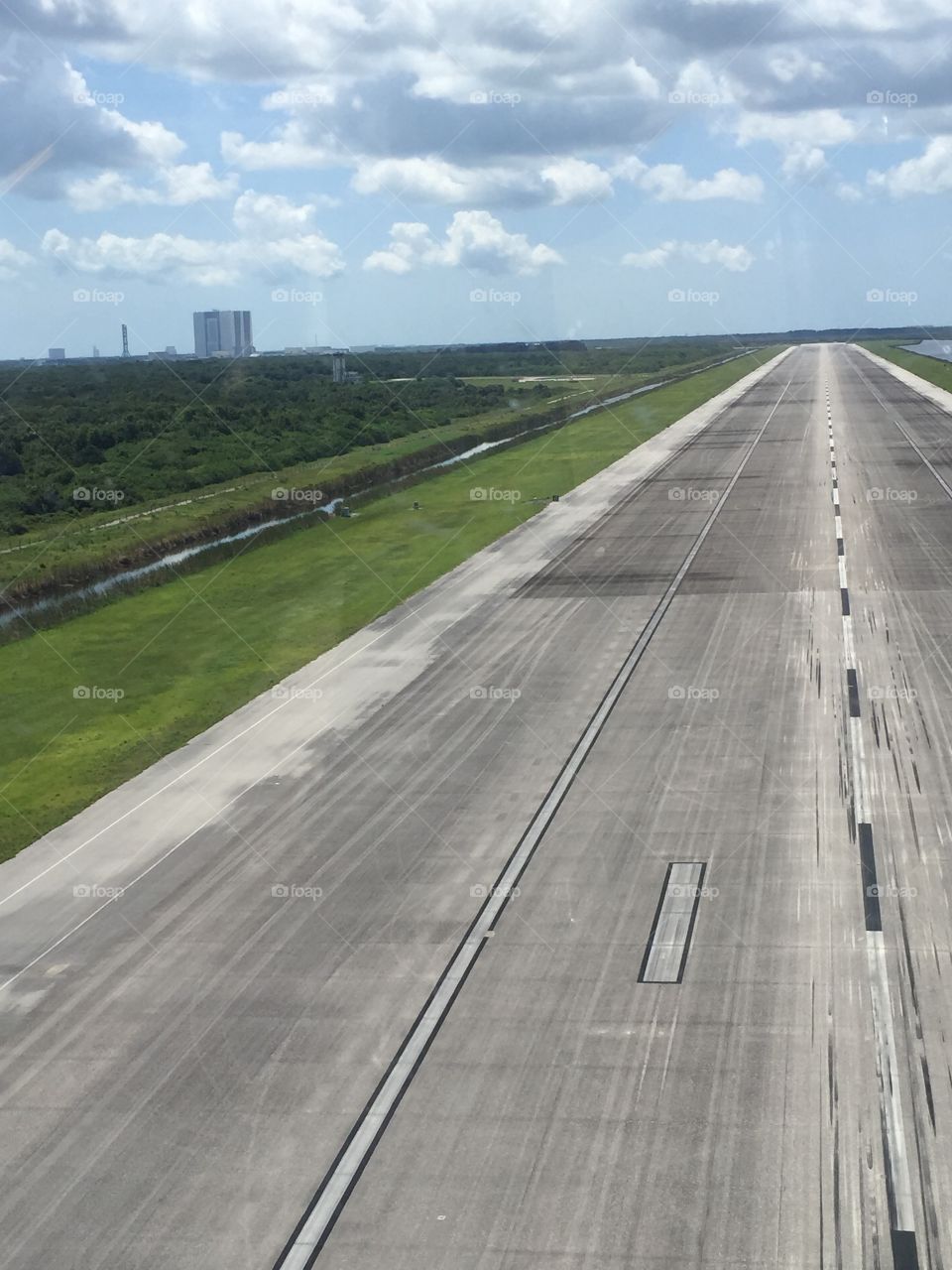 Space shuttle runway at NASA Cape Canaveral 