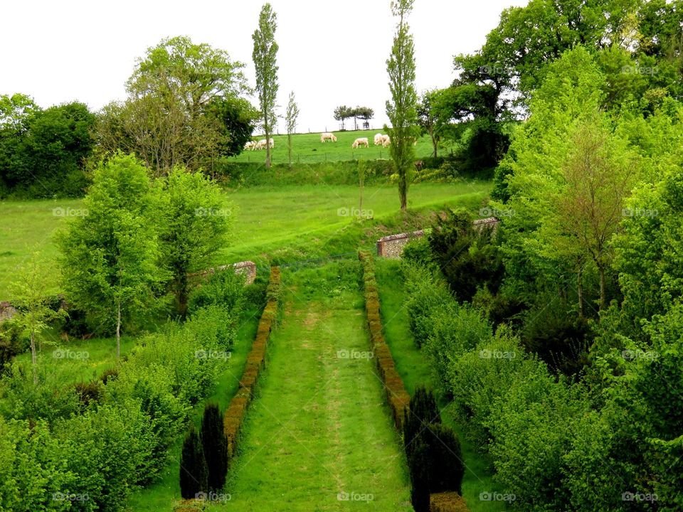 domain of the castle . Visit of the castle of Régniere Ecluse North of France 