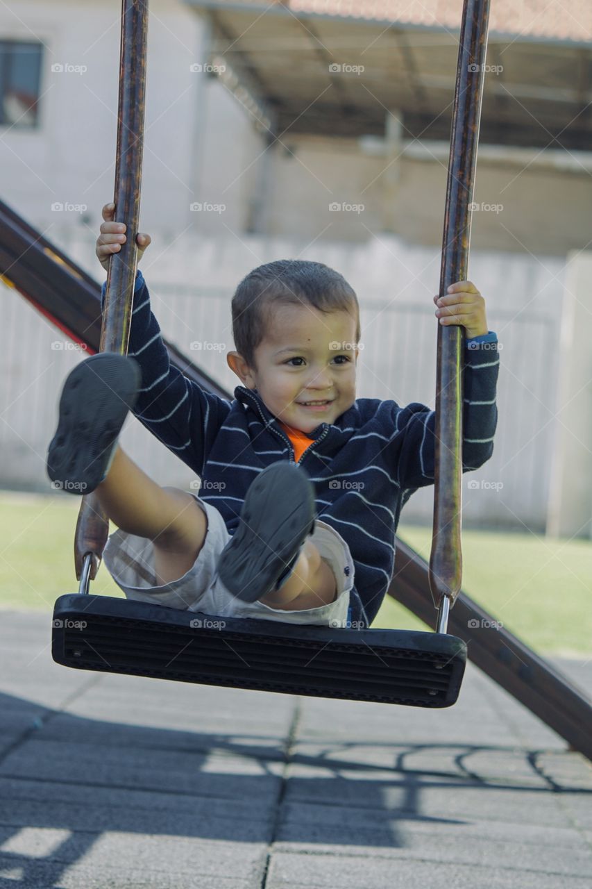 Happy on the swing 