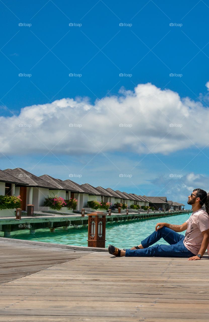 Maldives water villa 