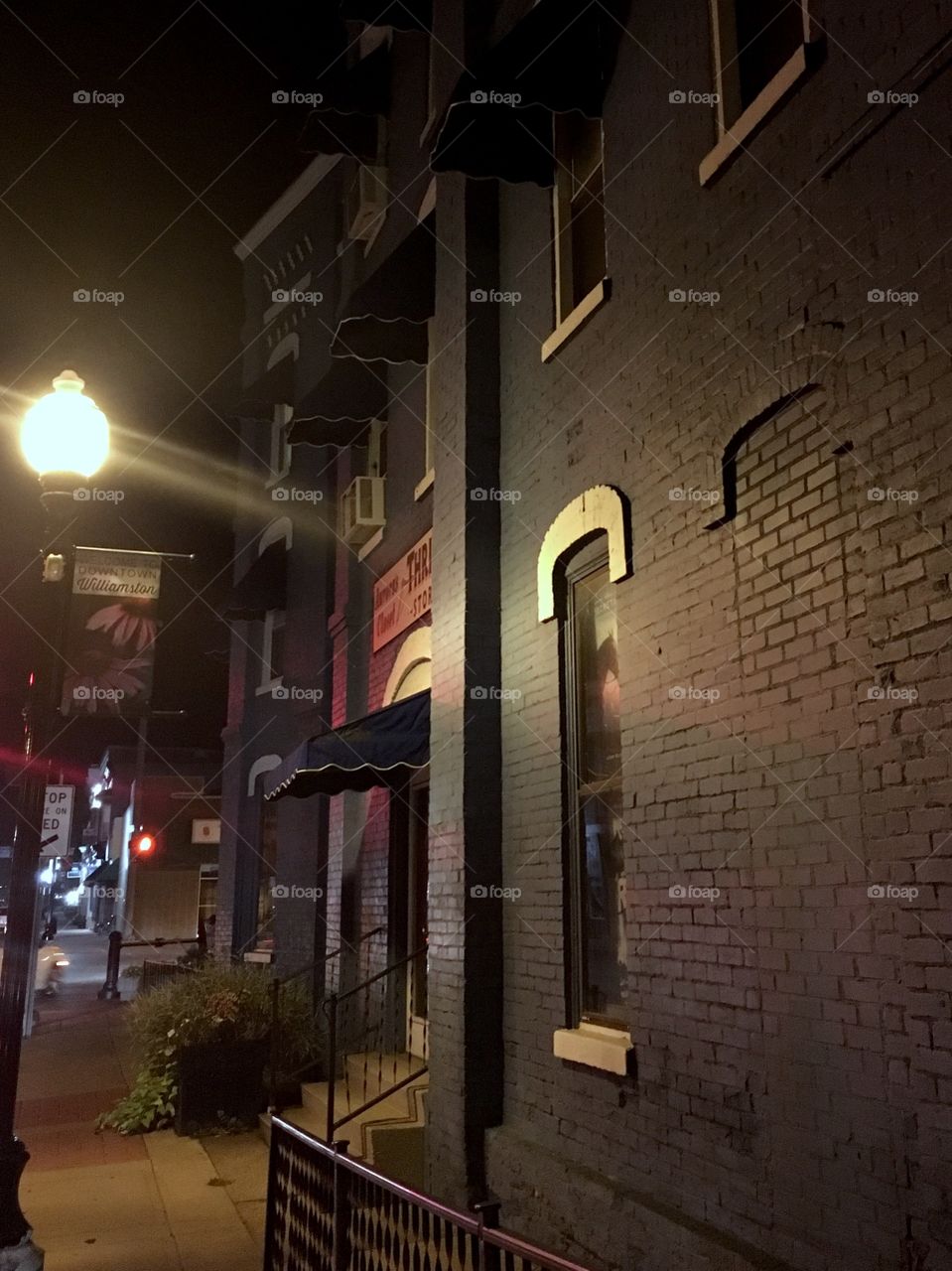 Street light on a building 