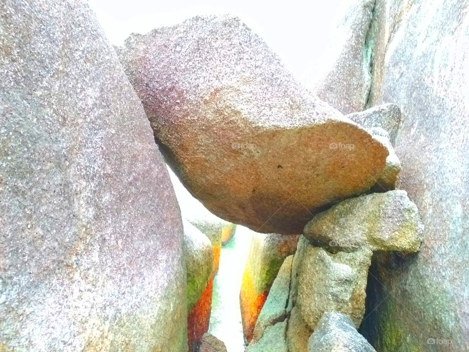 In between rocks formation