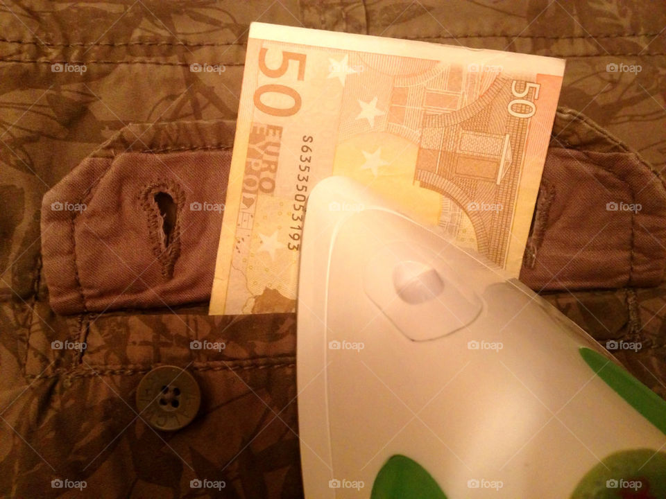 Found money while ironing!
