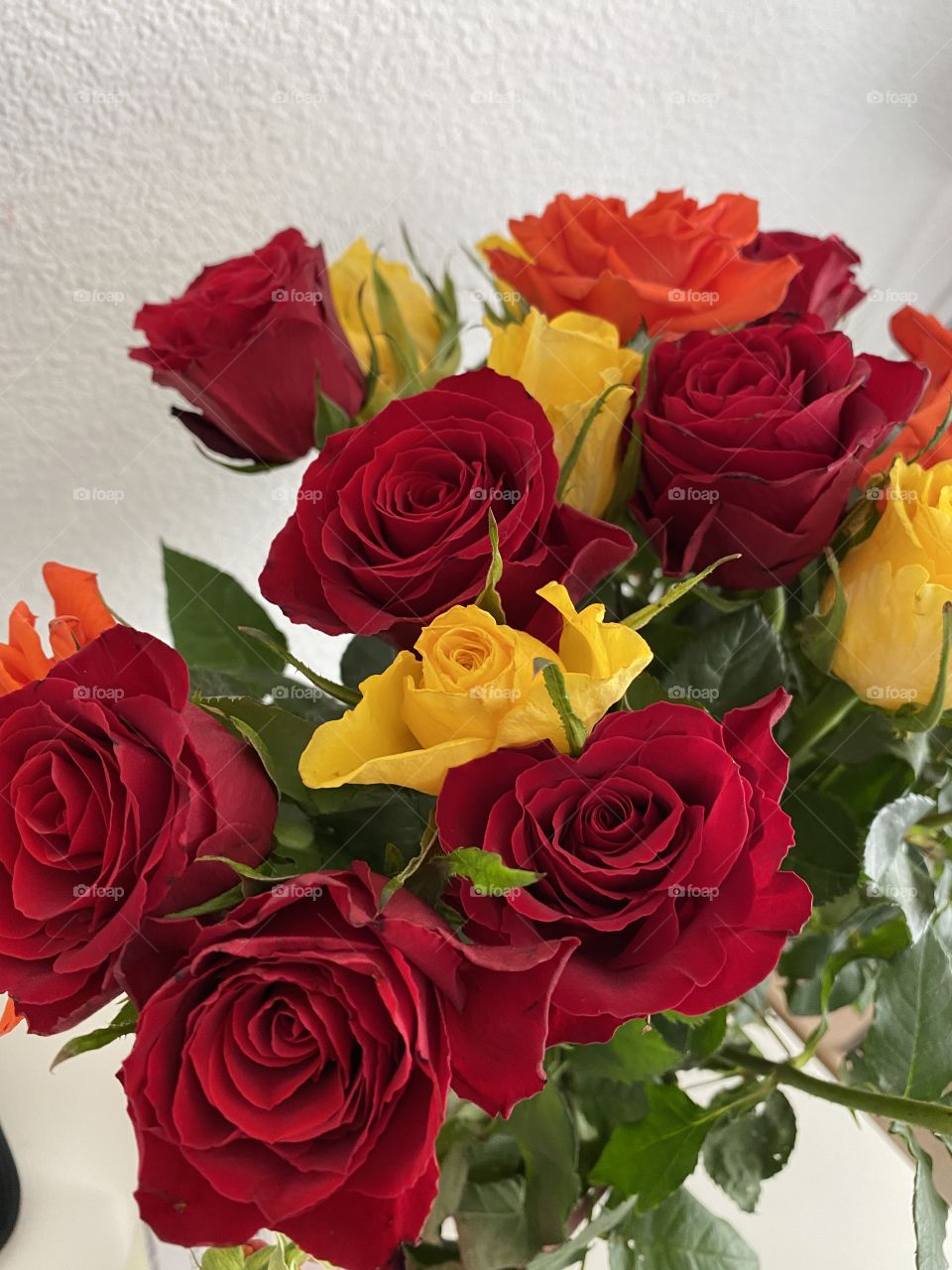 All I need is RED. A mix of colours.