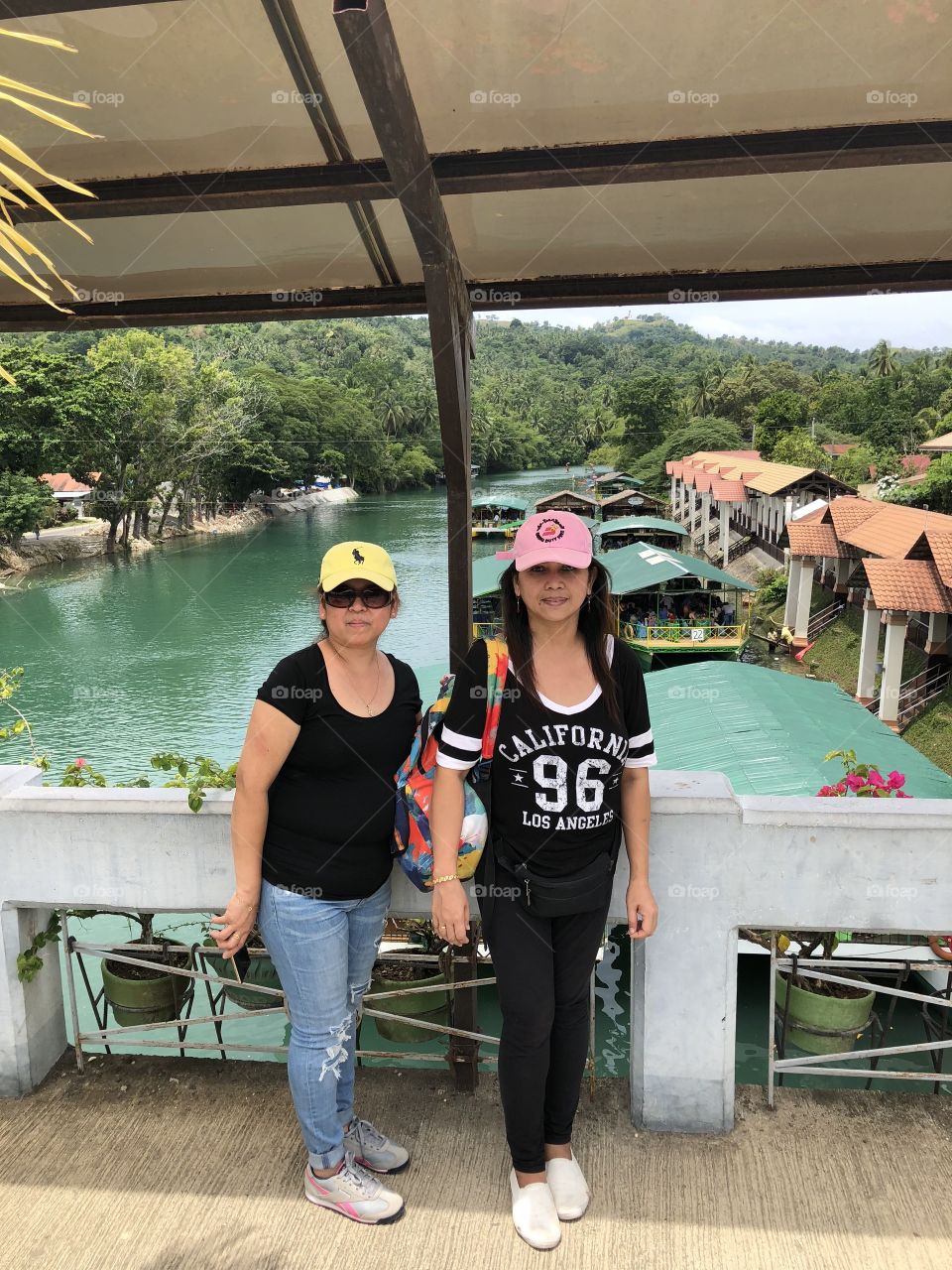 At the loboc river cruise